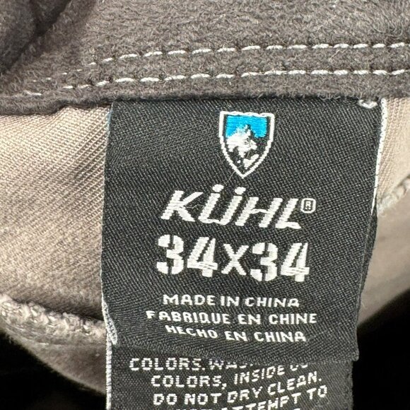 Kuhl Free Ryder Pants Mens 34x28 Durable Cotton Blend Gray Outdoor Workwear - Picture 9 of 9